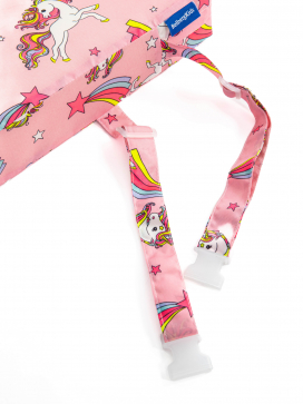 Детское сиденье-бустер (подушка) на стул BelbergKids BK-01 (цвет розовый) - 11